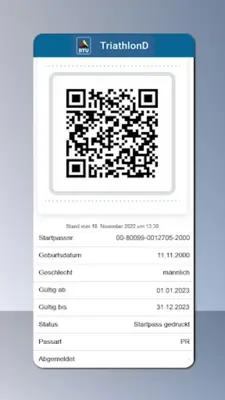 TriathlonD – DTU-Startpass android App screenshot 0